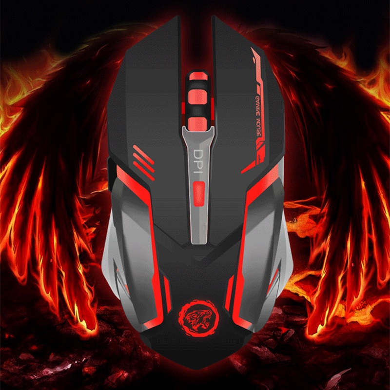 Chuột không dây 2400 DPI Có Thể Sạc Lại Bằng Cổng USB