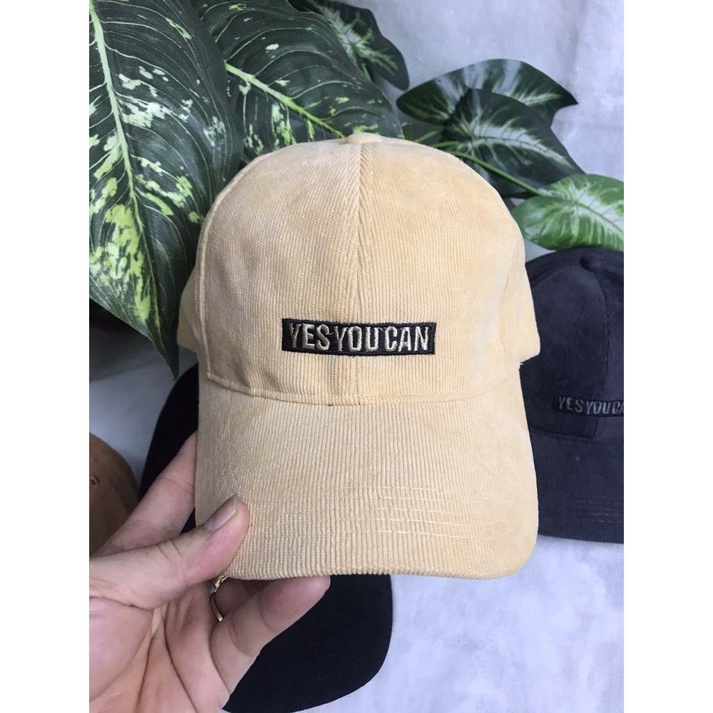 Nón lưỡi trai vải nhung
