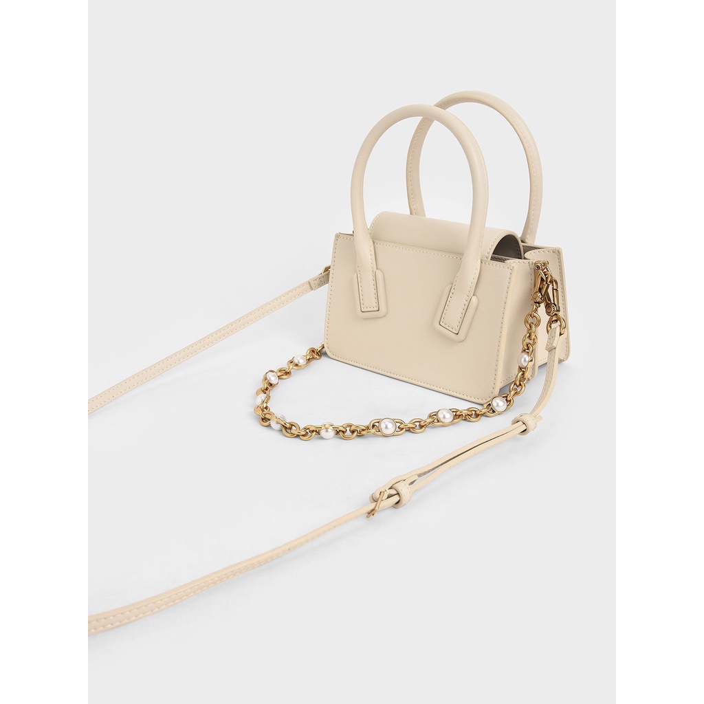 Túi xách nữ CNK Chalk Double Handle Mini Bag đeo chéo đeo vai