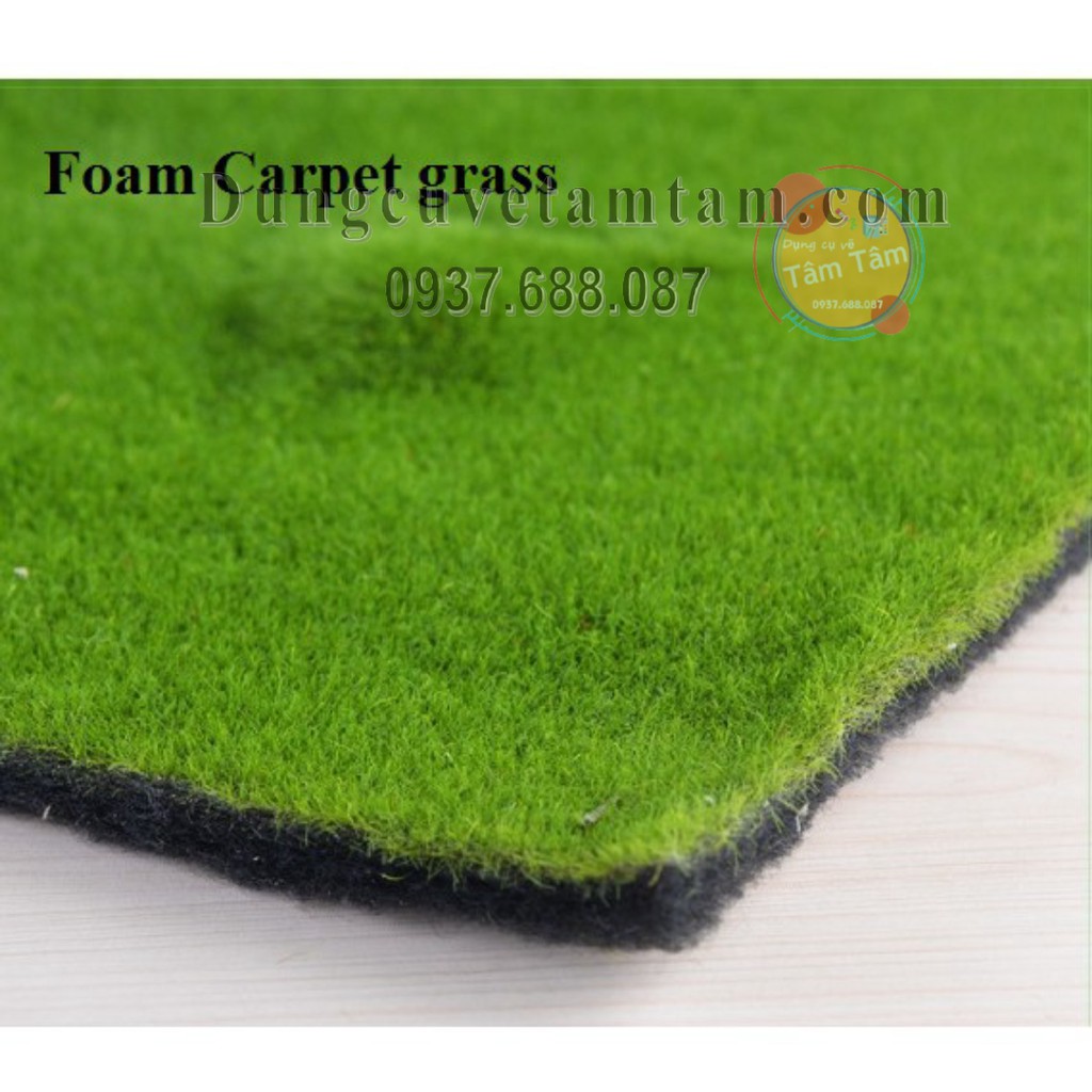 -Thảm cỏ xốp mịn làm tiểu cảnh trang trí terrarium/Thảm cỏ làm mô hình/Foam Grass -Mô Hình