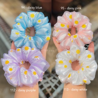 Đồ buộc tóc scrunchies hoa cúc 2 lớp🌼