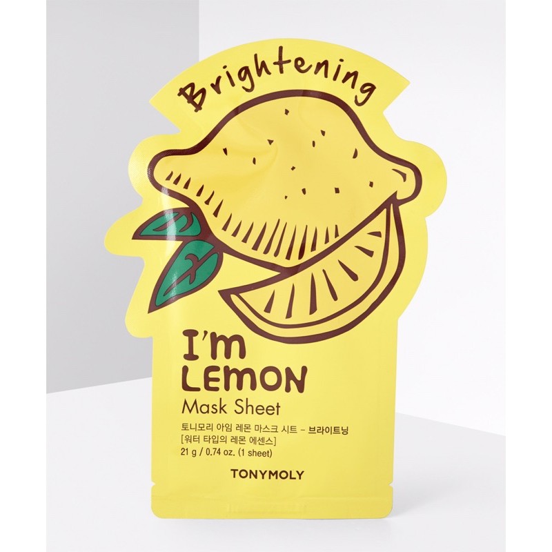 Tonymoly I'm Real Lemon Brightening Mask Sheet 21ml