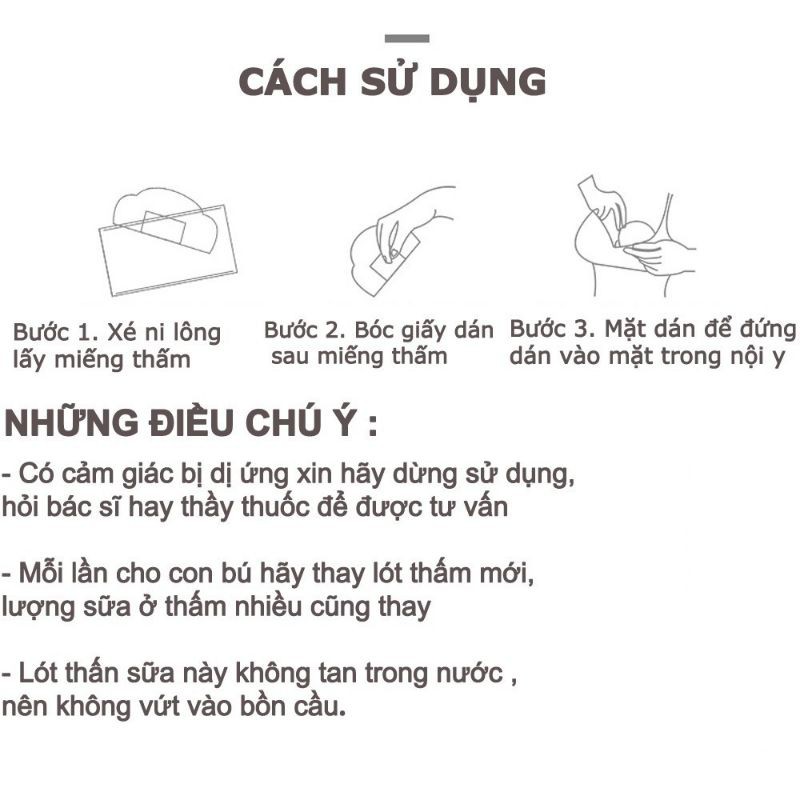 [Chính hãng] Miếng lót thấm sữa Kichilachi 3D, lót thấm sữa dạng tổ ong thấm hút nhanh nhiều, dùng 1 lần (36 miếng)