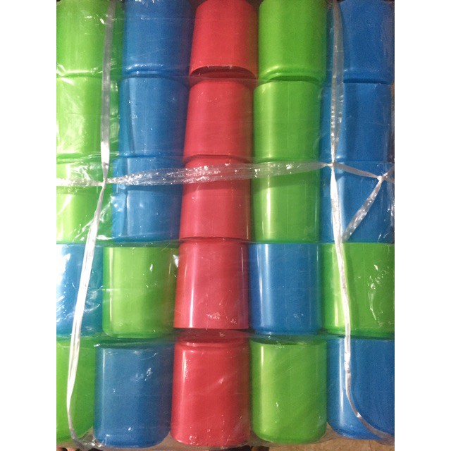 Cốc nhựa Việt Nhật có quai xanh đỏ GIÁ RẺ