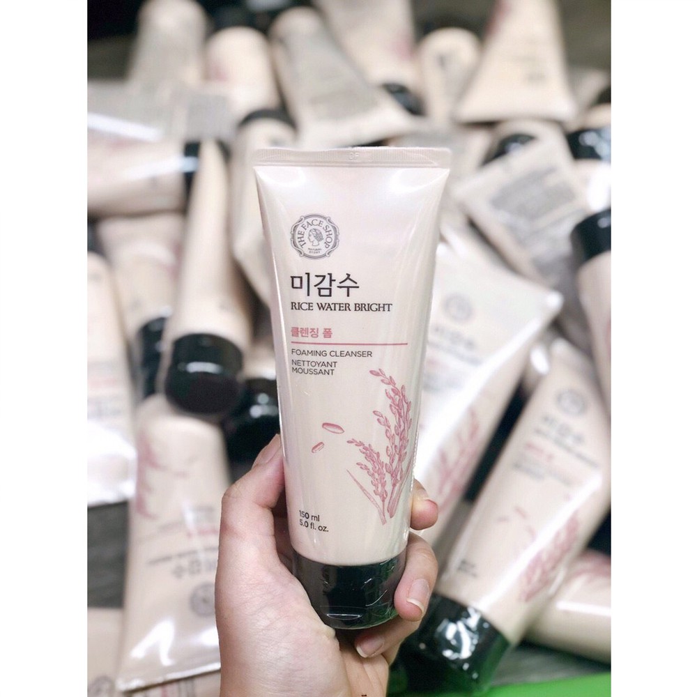 Sữa rửa mặt gạo The Face Shop Rice Water Bright Foaming Cleansing 150ml Hàn Quốc