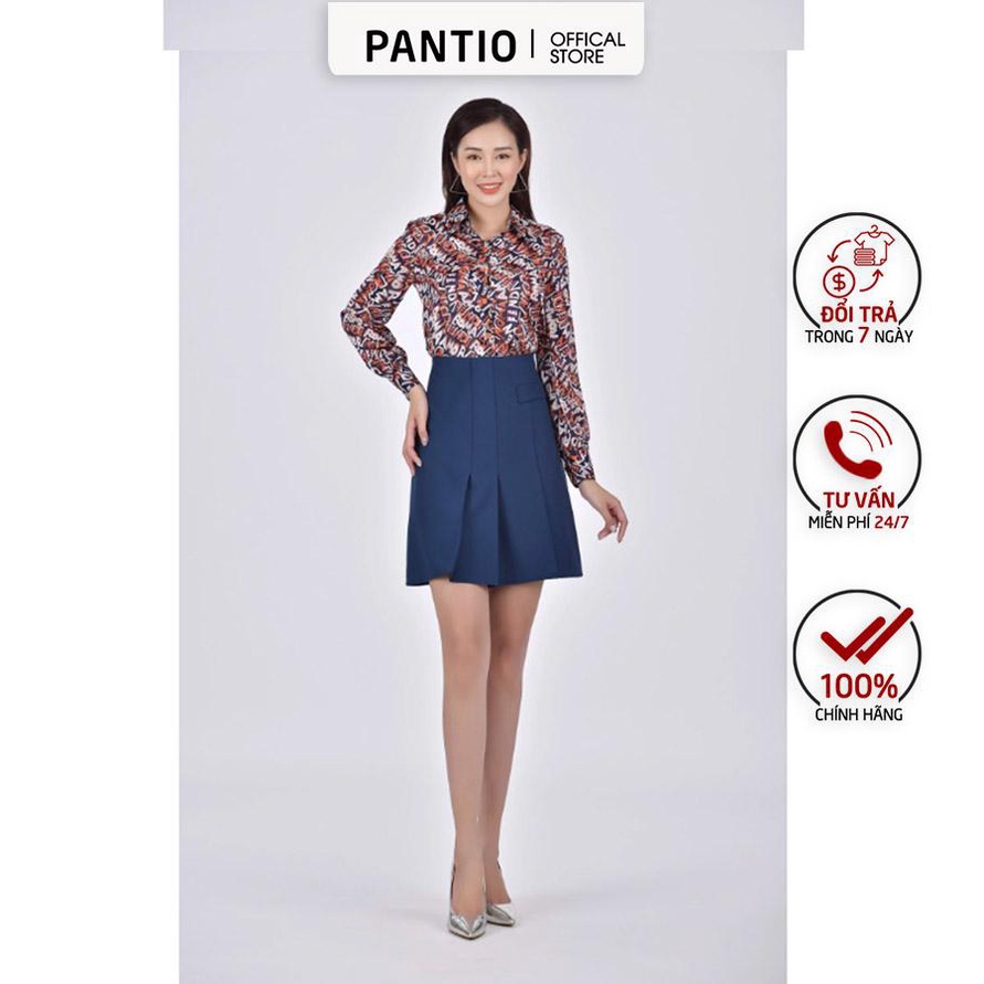 FJN1597 - Chân váy ngắn dập ly - PANTIO