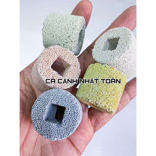 SỨ LỌC VIÊN TRỤ 5 MÀU ANEROBIC VẬT LIỆU LỌC HỒ CÁ 1KG
