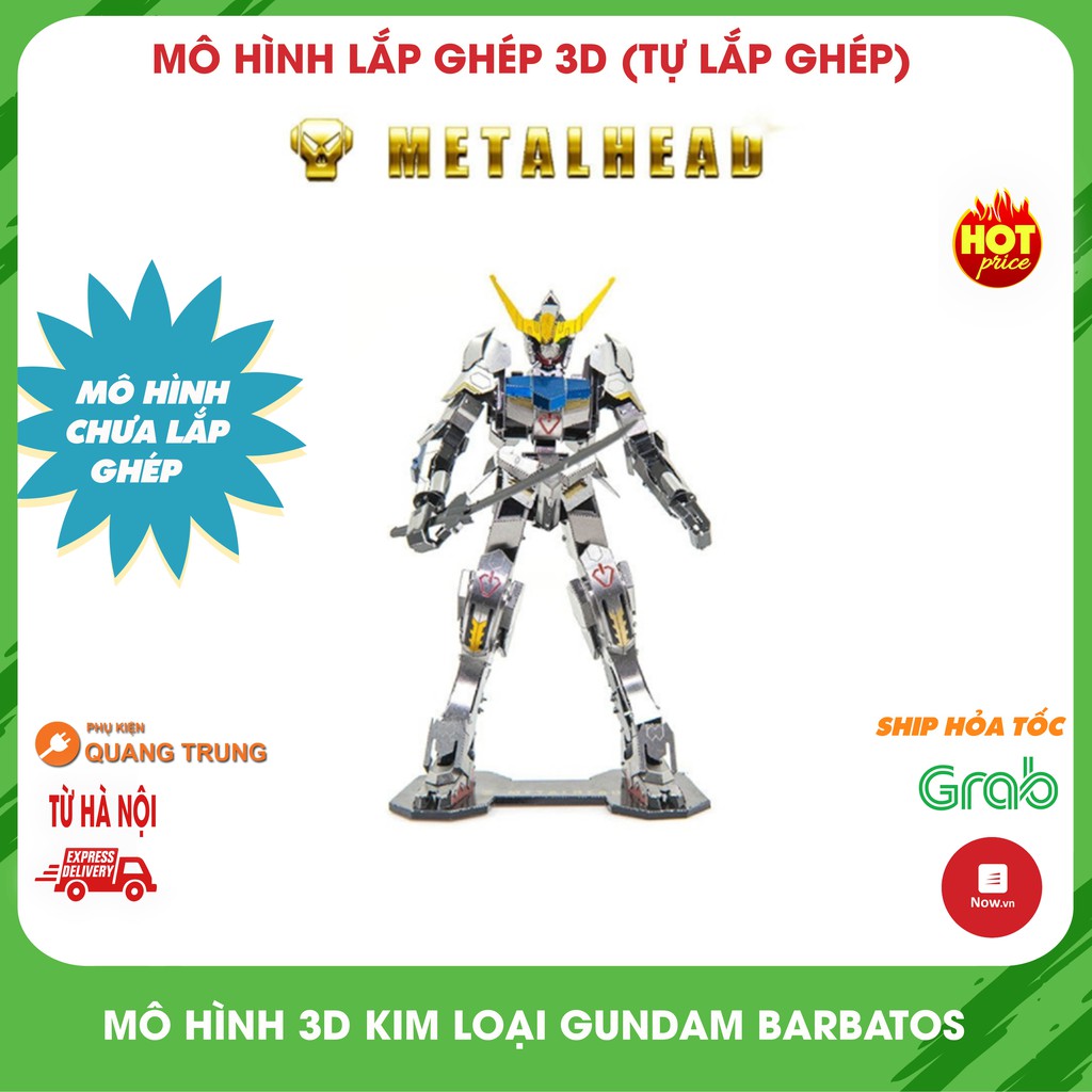 Mô hình 3D kim loại Gundam Barbatos tự lắp ráp, tuyệt đẹp KMS-018