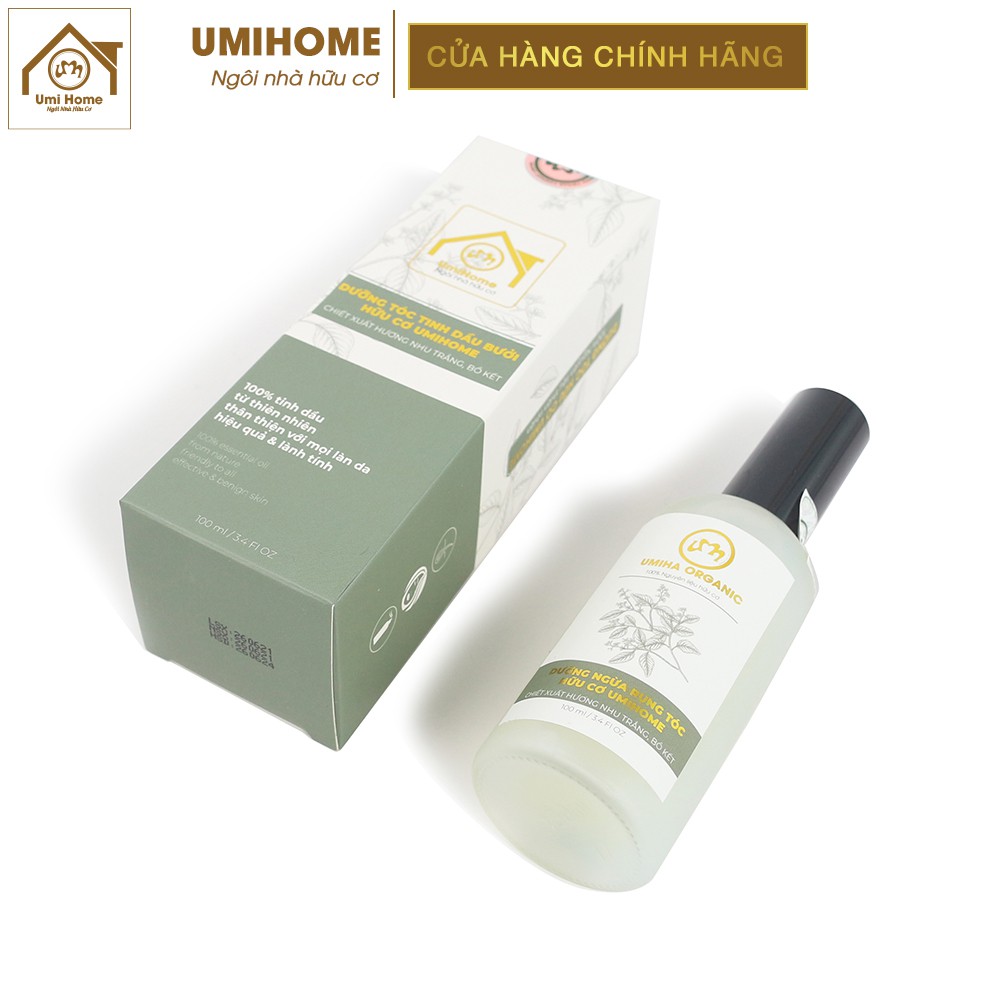 Nước dưỡng tóc tinh dầu Hương Nhu Trắng và Bồ Kết UMIHOME 50/100ml dùng xịt kích mọc Tóc nhanh dài