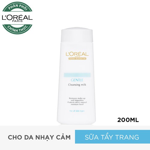 Sữa Tẩy Trang L'Oreal Dành Cho Mọi Loại Da Cleansing Milk Removes Makeup 200ml