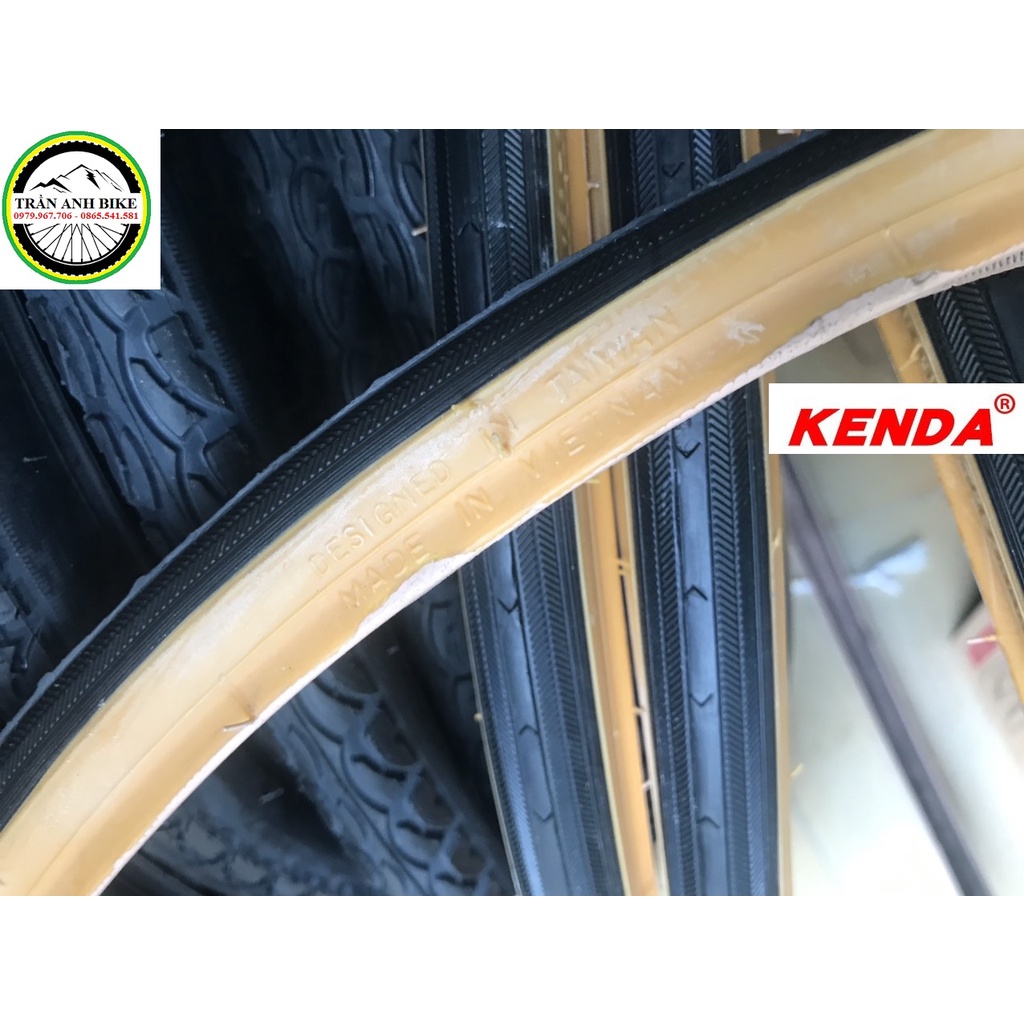 Vỏ lốp xe đạp KENDA Viền vàng K-33 630x25c,32c -  - 1 chiếc