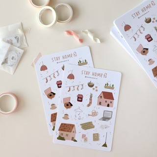 Hình dán / Sticker sheet STAY HOME