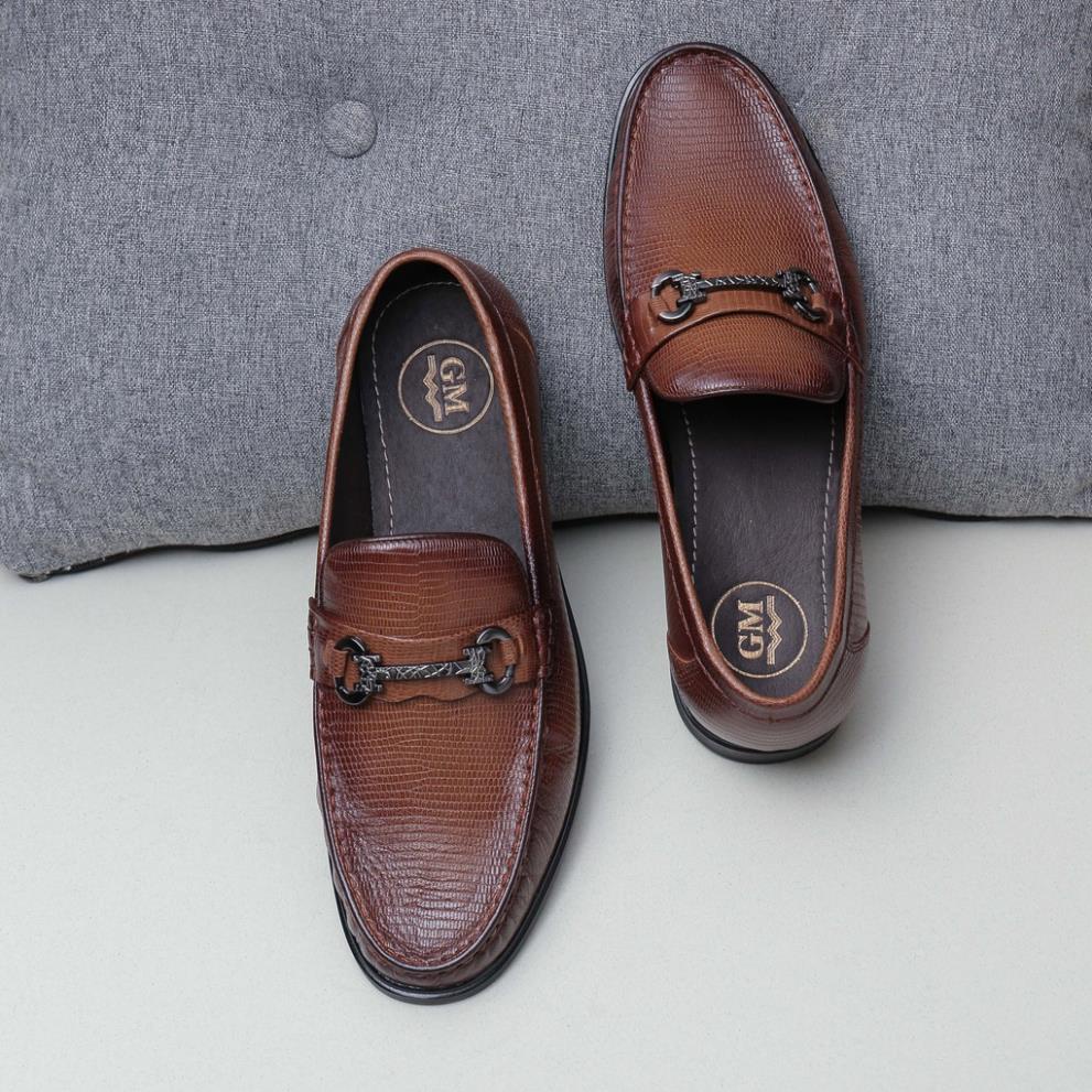Giày lười da nam cao cấp da bò thật bảo hành 1 năm - Mã T30
