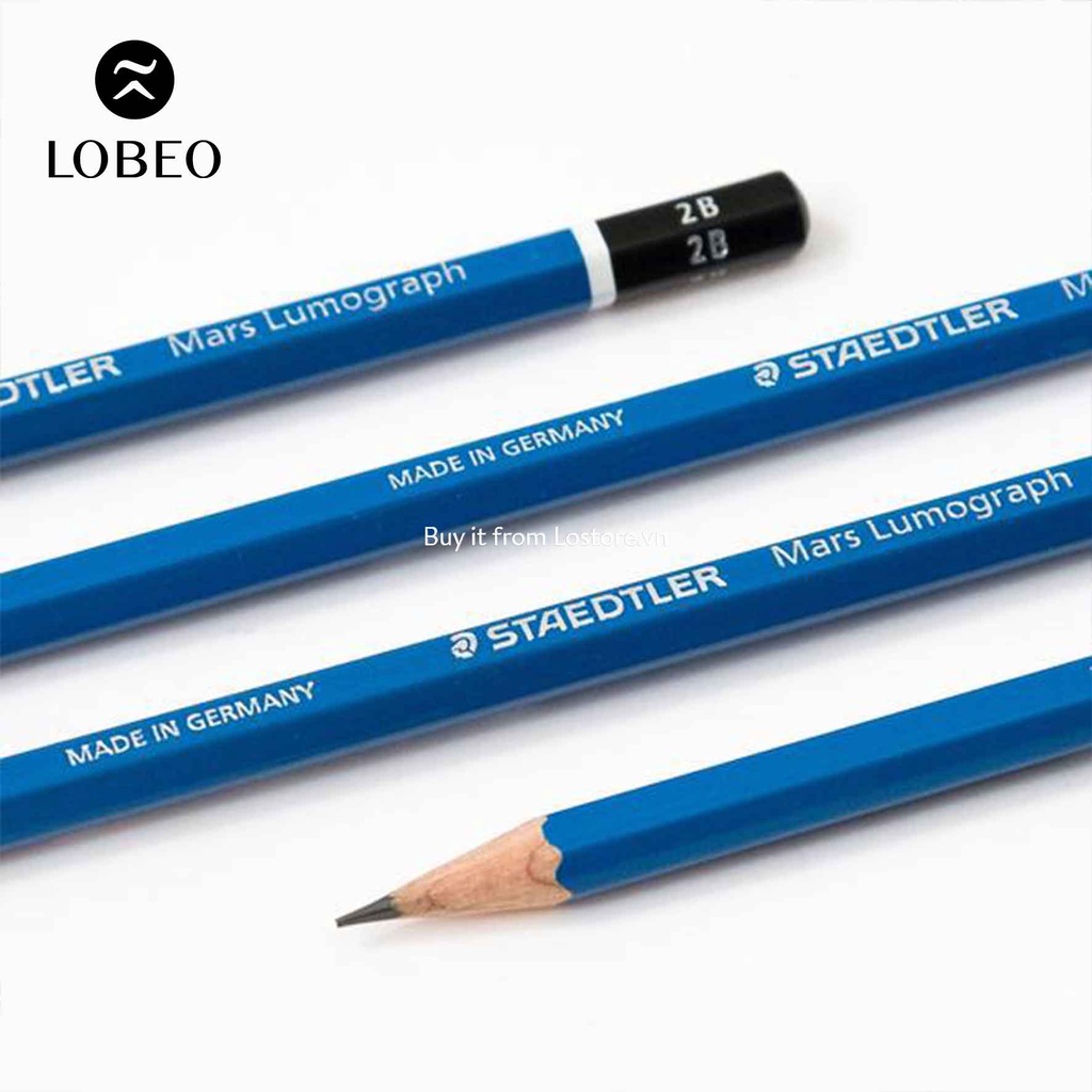 [LỖ STORE] Bút chì Staedtler Mars Lumograph - Thân Xanh