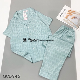 Bộ Đồ Ngủ - Đồ Mặc Nhà Gấm Cộc Dài - Luala Pyjamas