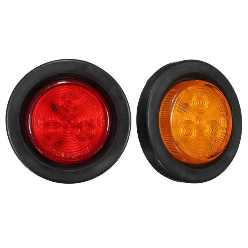 1 Đèn Led 4 Bóng Chống Nước Gắn Hông Xe Tải / Tàu Thuyền