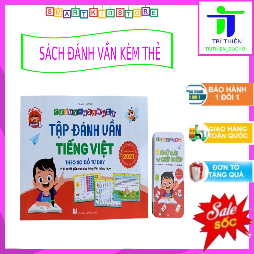 Tập đánh vần Tiếng Việt - Bí quyết giúp con đọc tiếng Việt thông thạo 4-6 tuổi (Phiên bản mới) Thanh Hoa Shop