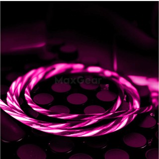 Led USB Cable Flash Light Up Data Line Mobile phone Charger for Android Type-C