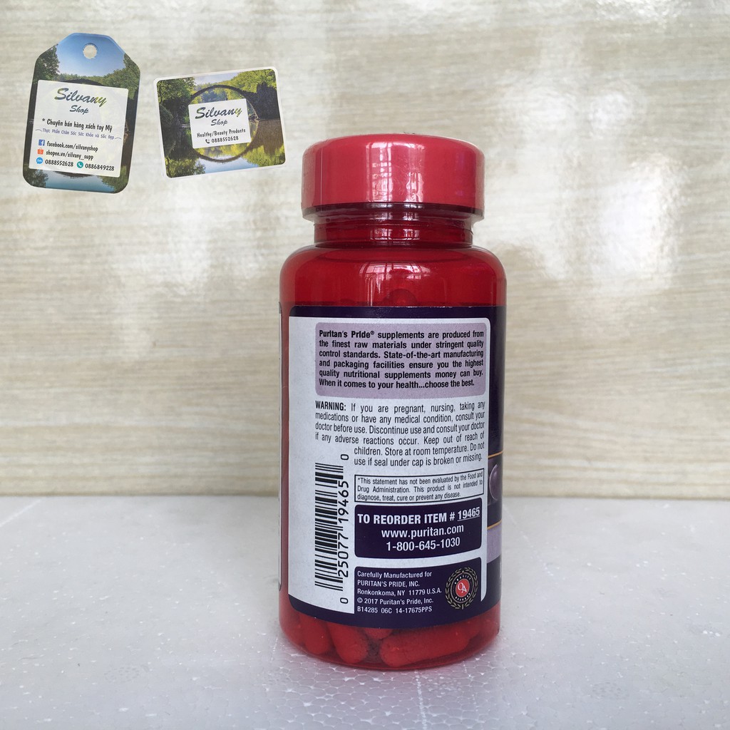 [Sale - Date 07/2021] Viên Tinh Chất Hạt Nho Grapeseed Extract 200mg Puritan's Pride - 120 Viên | BigBuy360 - bigbuy360.vn