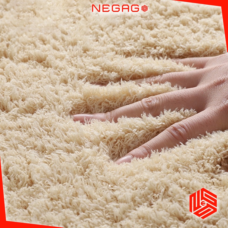 Thảm lông tròn trải sàn decor chụp ảnh to 1m 1m2 | NEGAGO