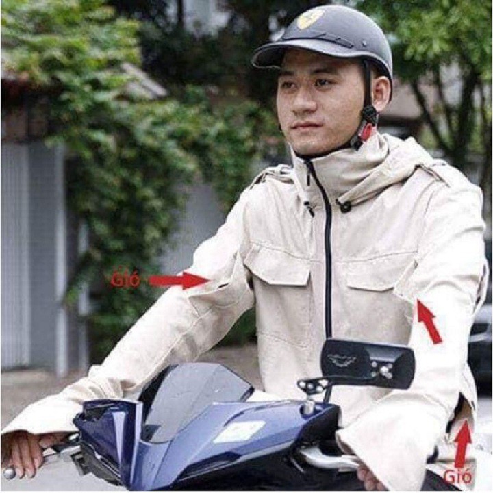 Áo chống nắng chất liệu Kaki cho nam màu trắng sữa cực mát (Đầy đủ size L, XL, XXL)