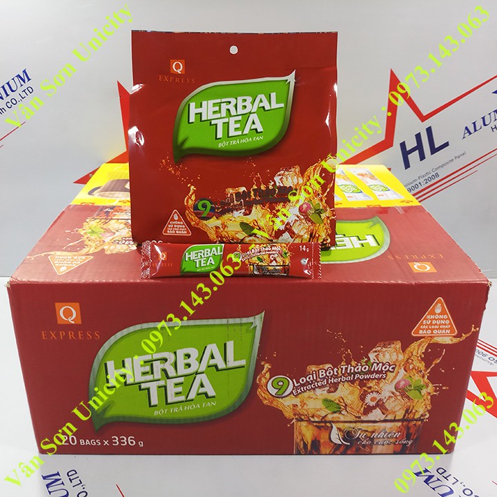 3 bịch trà Thảo Mộc hòa tan Trần Quang 336g (24 gói * 14g) Herbal Tea (3 bags)