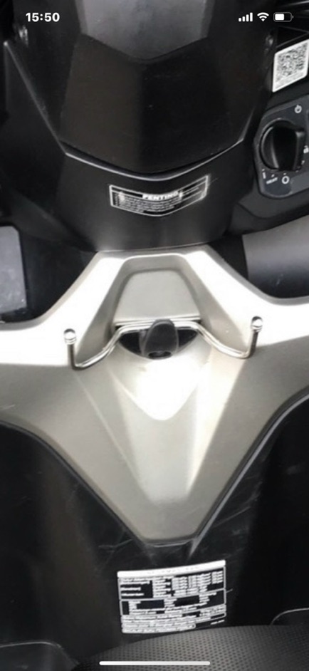 Móc treo đồ xe Vario inox & titan, móc máng đồ 2 càng inox không gỉ