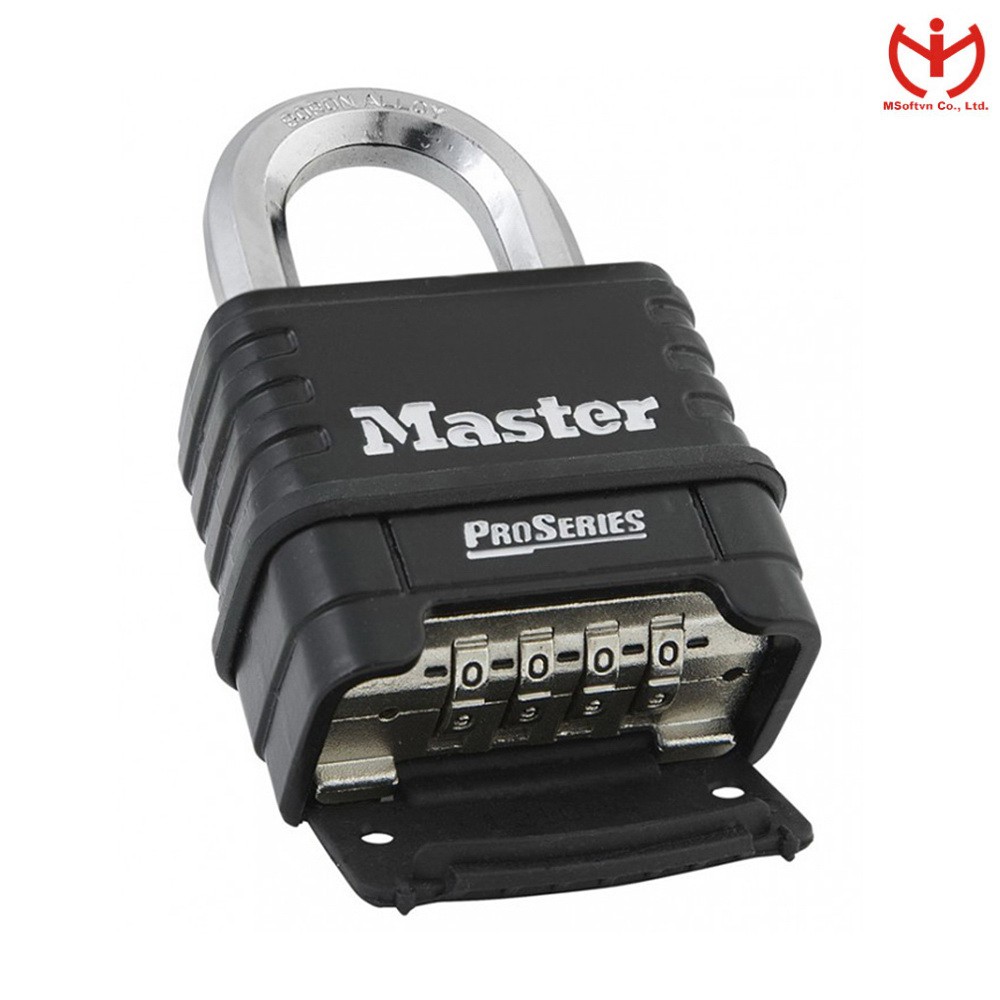 [Hỏa tốc HCM] Khóa số Master Lock 1178 EURD Thân kẽm rộng 57mm Màu đen - Dòng Proseries - MSOFT