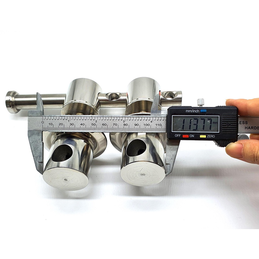 Bộ truỳ, đấm chuỳ inox 304, Then cài cửa - hoạ tiết ngôi sao