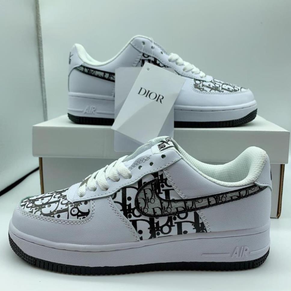 (bachhoa)Giày thể thao nike_Dior AF1 đế xám đế đen hàng chuẩn đủ size nam nữ Full Box bill