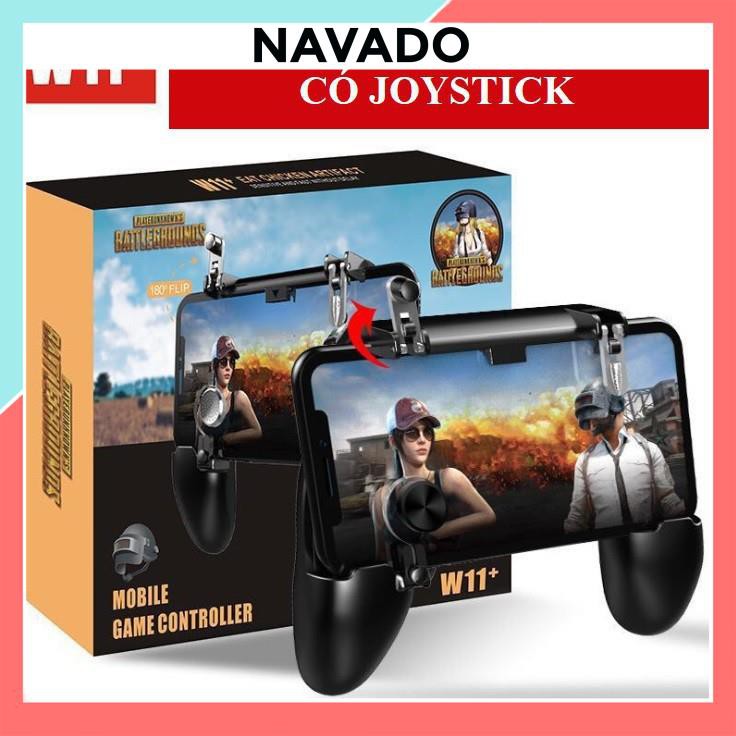 Tay Cầm Game W11 Có Nút Bắn + Joystick Cho Điện Thoại Chơi Pubg, Ros, Free Fire Controller - Tay cầm chơi game W10