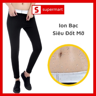 Quần Legging Dài Tập Gym Yoga, Có Lớp Bạc Sinh Nhiệt, Tan Mỡ Bụng, Giảm Vòng Eo Hiệu Quả