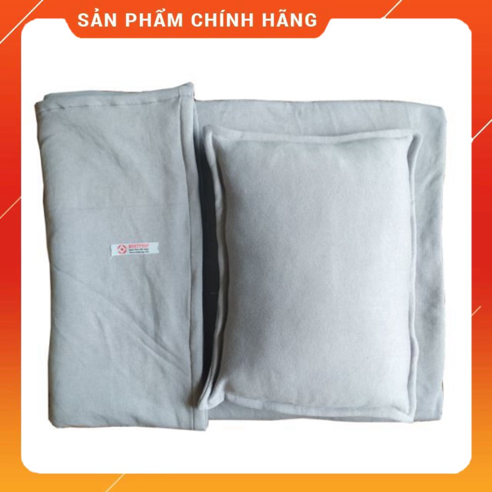 Set chăn gối nỉ văn phòng Nhật Pháp cao cấp 1.5m x 2m