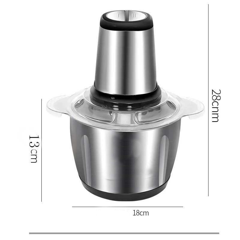 [XAY GÌ CŨNG ĐƯỢC] Máy Xay Thịt Cối INOX 304, Máy Xay Thịt Bằng Điện Không Rỉ, Dung Tích Lớn 2L, Công Suất 300W