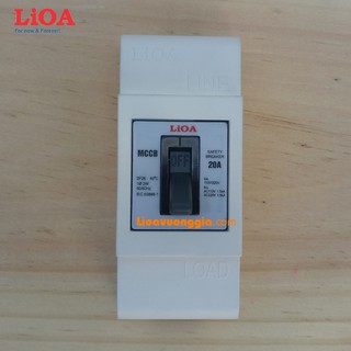 Combo cầu dao tự động an toàn aptomat lioa 20a - lắp nổi nhỏ