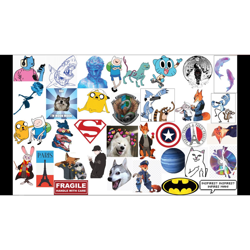 STICKER cắt sẵn dán Vali, xe, barber shop, mũ bảo hiểm , macbook, đàn, tường... Nhập mã GIẢM GIÁ khi mua COMBO từ 3 set