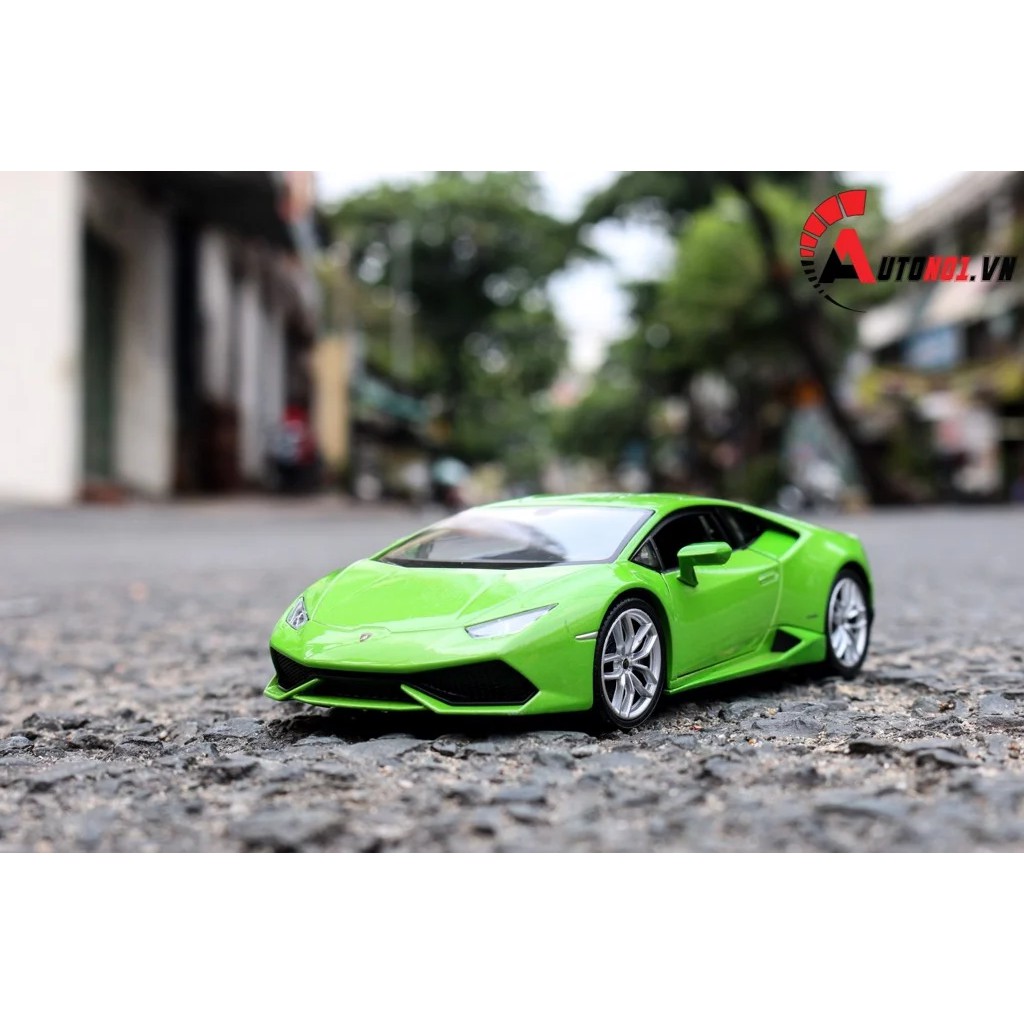 XE MÔ HÌNH LAMBORGHINI HURACAN LP610-4 GREEN 1:24 WELLY 2070