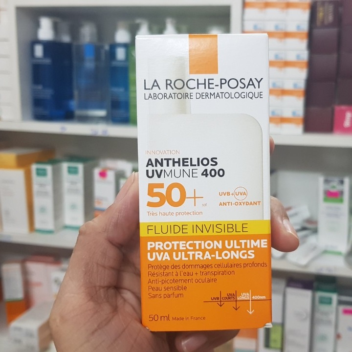 Kem Chống Nắng La Roche Posay Anthelios Invisible Fluid SPF 50+  dành cho da nhạy cảm 50ml