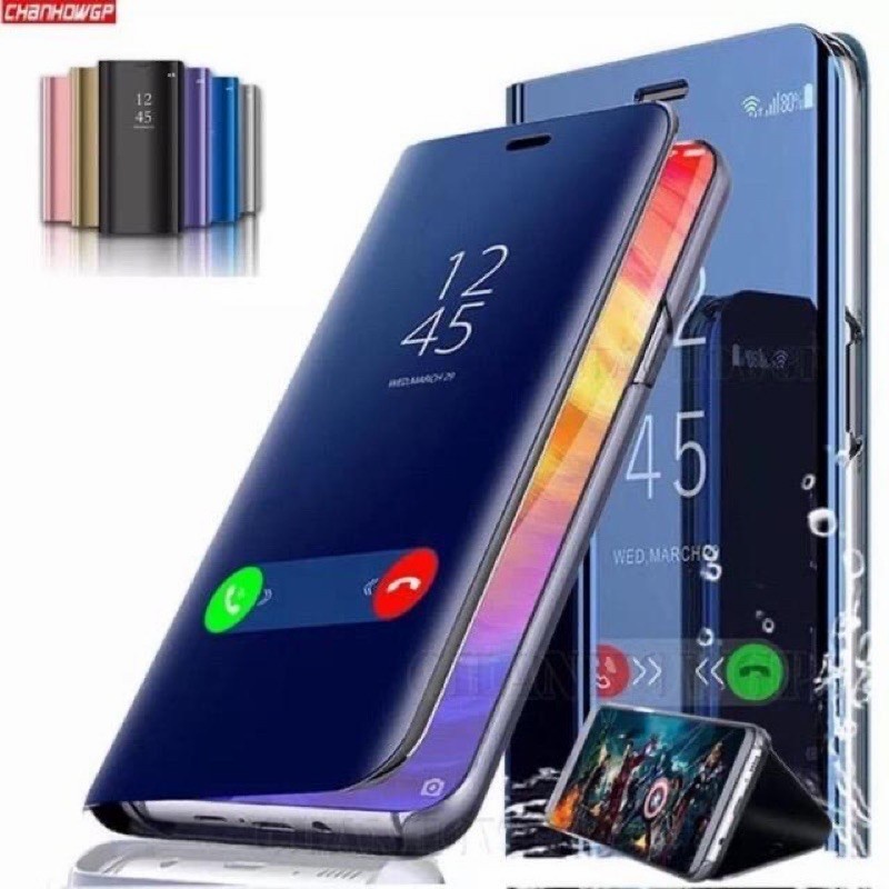 Bao Da Điện Thoại Nắp Lật Tráng Gương Cho OPPO RENO ACE RENO 3 / A91 / F15 3 5G 6 4G 5G