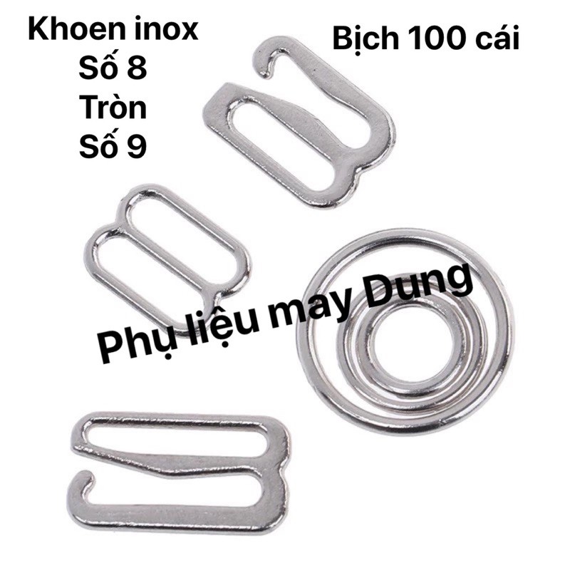 khoen inox làm dây áo bịch 100 cái