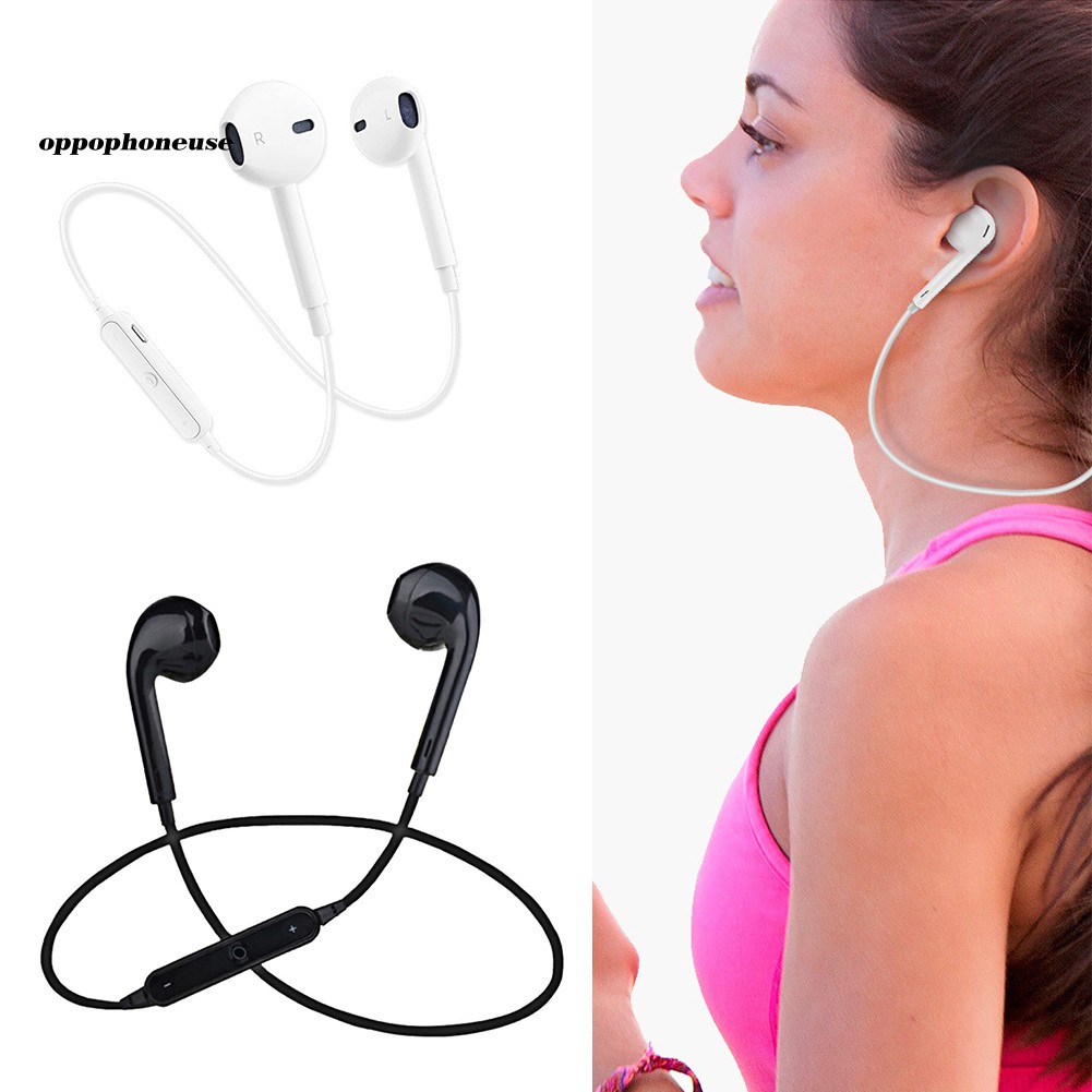 Tai Nghe Bluetooth Không Dây Có Dây Đeo Cổ Kiểu Dáng Thể Thao