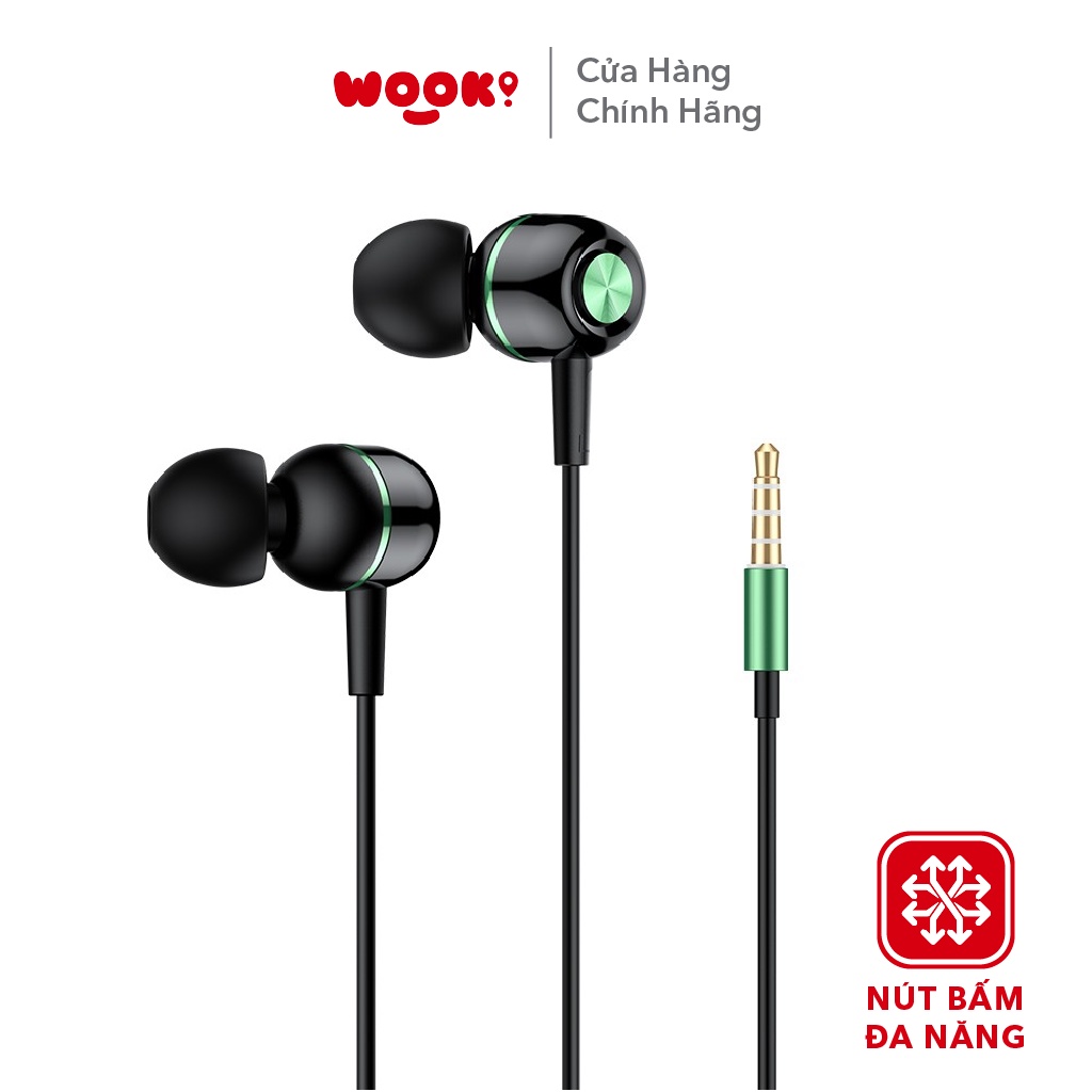 Tai Nghe Có Dây Nhét Tai ACOME AW02 Cổng Kết Nối 3.5mm Bảo Hành 12 Tháng Hàng Chính Hãng