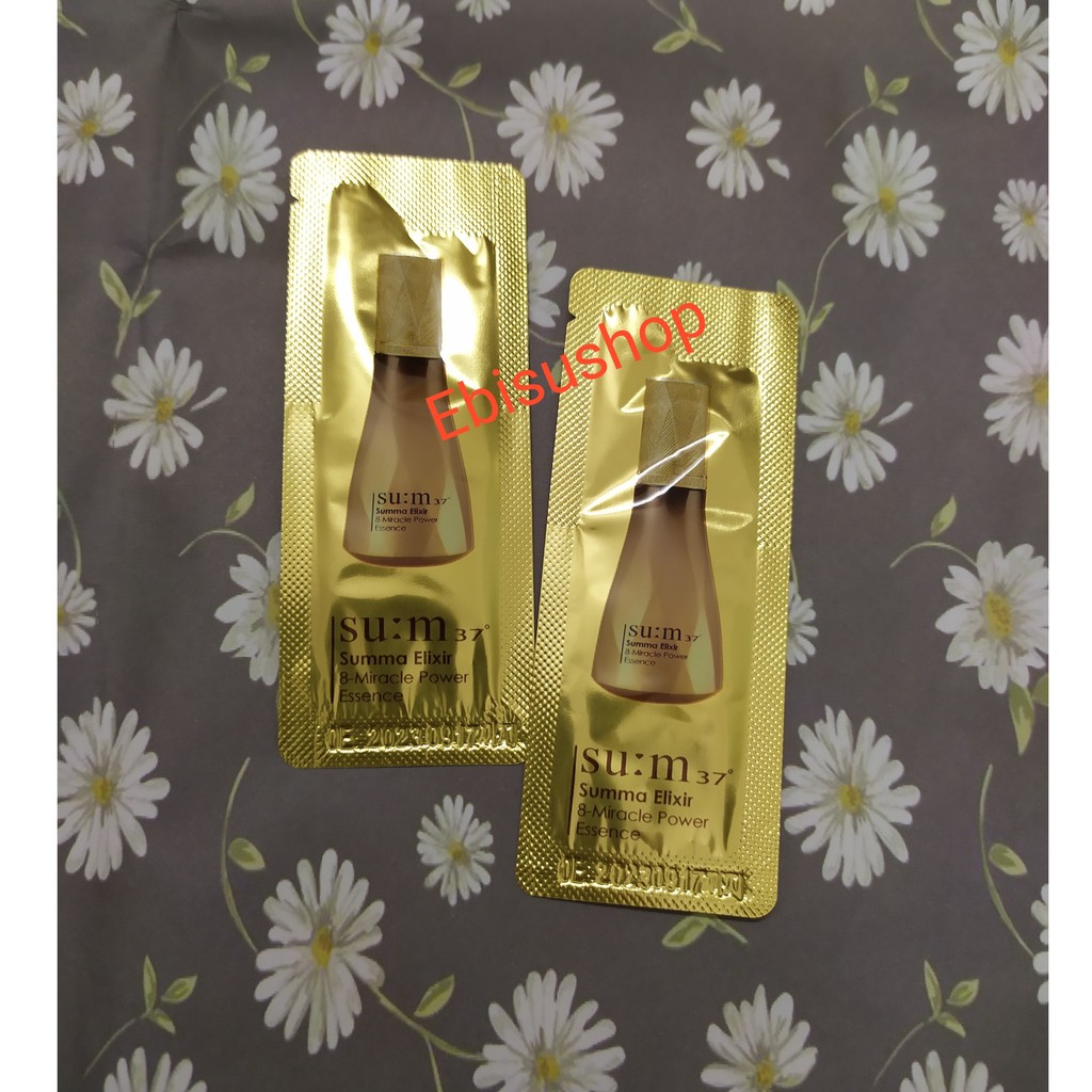 [Hàng Mới] Combo 10 gói tinh chất chống lão hóa căng da Sum 8-Miracle Power Essence 1ml