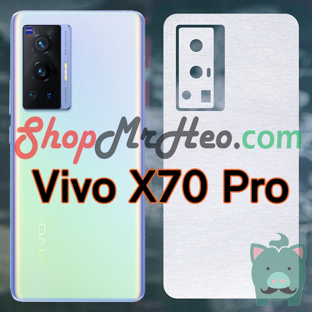 Dán Skin Màu Mặt Sau Lưng Nhôm Xước Vivo X70 Pro Plus - X70 Pro - X60 Pro - X50 Pro