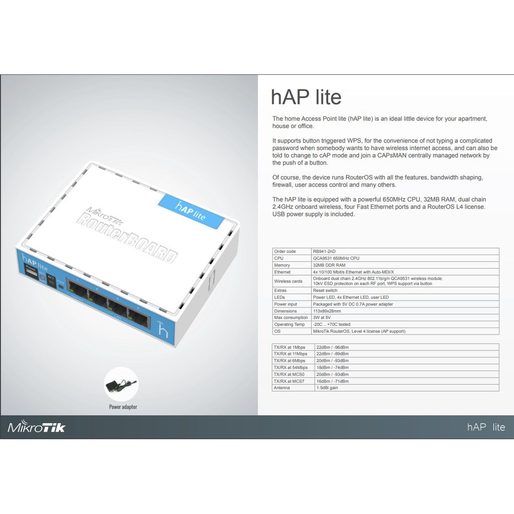 Microtics Hap Lite Rb941-2nd | BigBuy360 - bigbuy360.vn