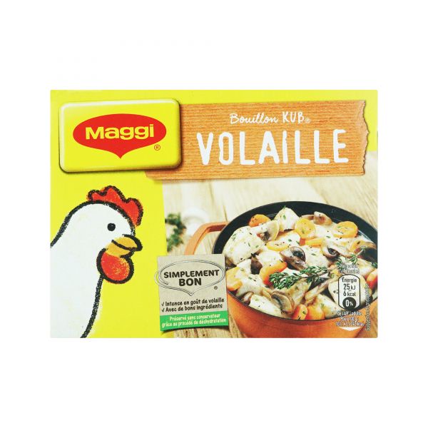 Viên Nêm Gia Vị Nước Dùng Gà Bouillon Kub Volaille Maggi 10gx8