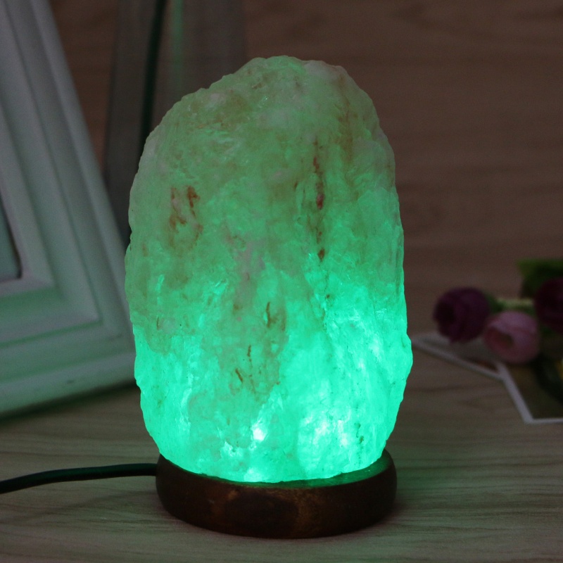 Đèn Ngủ Kiêm Máy Lọc Không Khí Đá Muối Himalayan Cổng USB