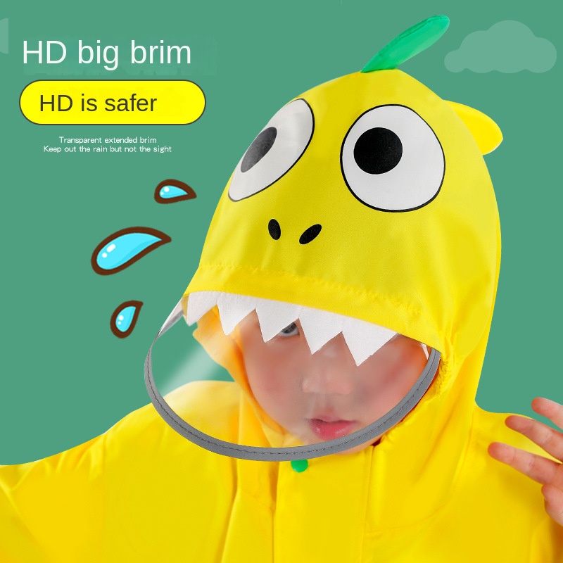 Áo mưa Lemonkid hoạt hình dành cho trẻ em đi học kèm túi đựng