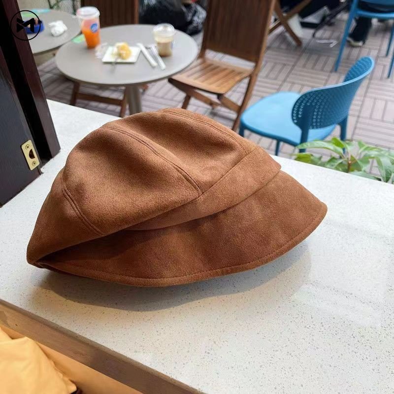 Nón Beret Da Lộn Thời Trang Dành Cho Nam Và Nữ