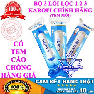 Bộ lõi lọc 1, 2 ,3 karofi hàng chính hãng